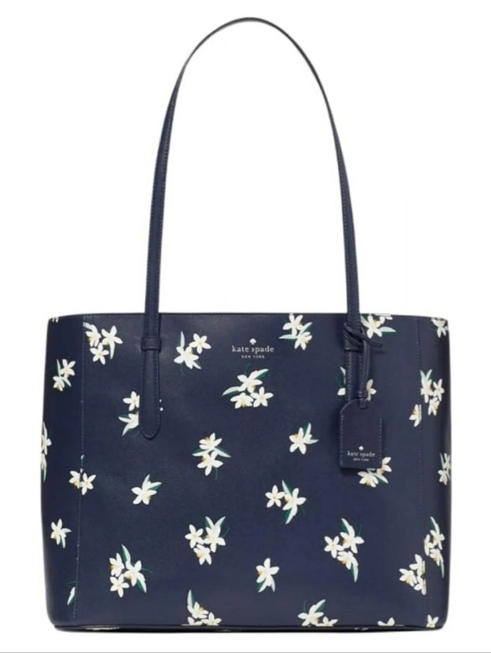 Kate Spade-New York Schuyler Tote Bag (Parisan Navy 💙🤍)